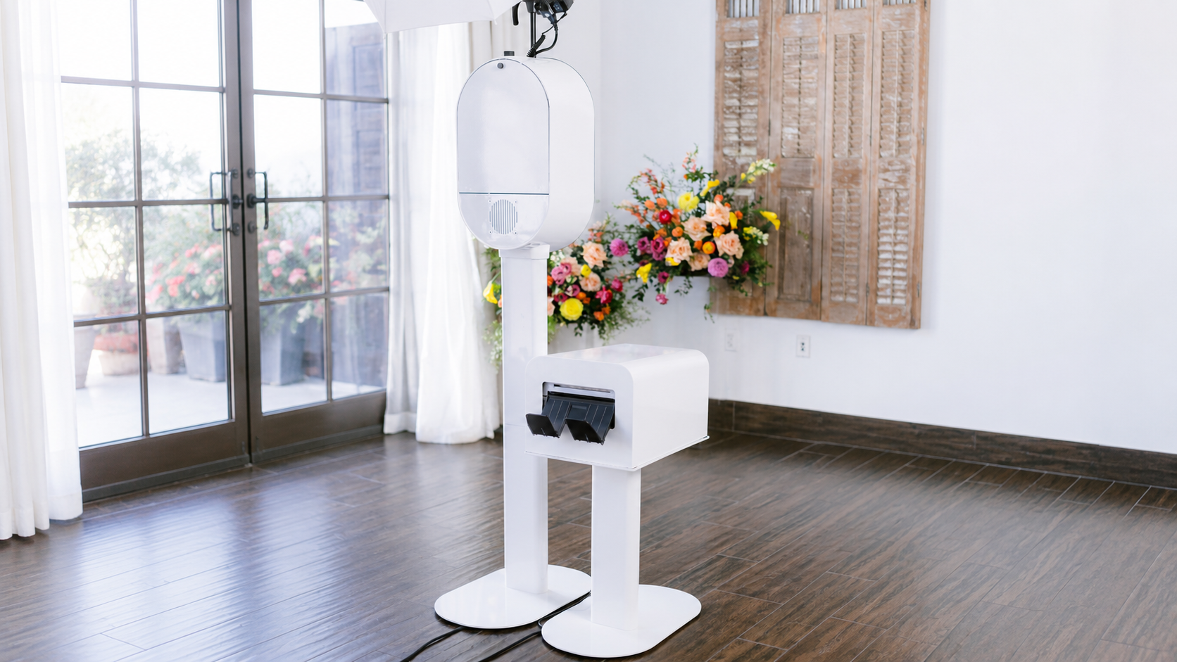 Interactive photo booth experience at a Las Vegas wedding